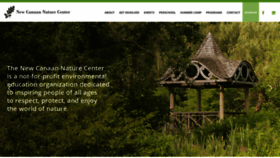 What Newcanaannature.org website looked like in 2019 (4 years ago)