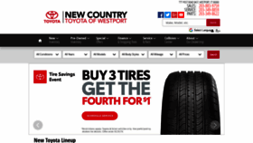 What Newcountrywestporttoyota.com website looked like in 2019 (4 years ago)