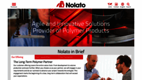 What Nolato.com website looked like in 2019 (4 years ago)