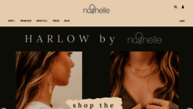 What Nashelle.com website looked like in 2019 (4 years ago)