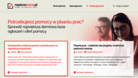 What Napiszeprace.pl website looked like in 2019 (4 years ago)