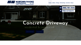 What Nortownpaving.com website looked like in 2019 (4 years ago)