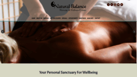What Naturalbalancemassage.com website looked like in 2019 (4 years ago)