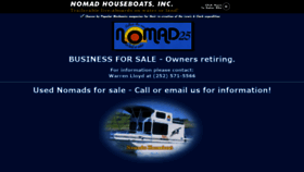 What Nomadhouseboats.com website looked like in 2019 (4 years ago)