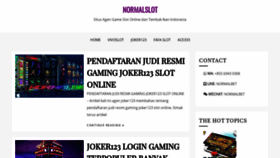 What Normalslot.com website looked like in 2019 (4 years ago)