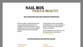 What Nail-box.co.uk website looked like in 2019 (4 years ago)