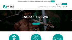 What Nuzakicrowd.org website looked like in 2019 (4 years ago)