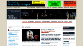 What Nachtkritik.de website looked like in 2019 (4 years ago)