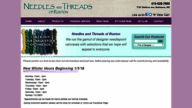 What Needlesandthreadsofruxton.com website looked like in 2019 (4 years ago)