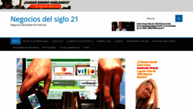 What Negocios21.net website looked like in 2019 (4 years ago)