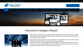 What Newgeninfotech.com website looked like in 2019 (4 years ago)