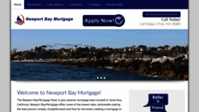 What Newportbaymortgage.com website looked like in 2019 (4 years ago)