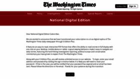 What Nde.washingtontimes.com website looked like in 2019 (4 years ago)
