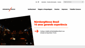What Nuernbergmesse-brasil.com.br website looked like in 2019 (4 years ago)