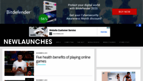 What Newlaunches.com website looked like in 2019 (4 years ago)
