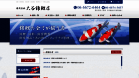 What Nishikigoiten.com website looked like in 2019 (4 years ago)