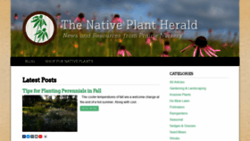 What Nativeplantherald.prairienursery.com website looked like in 2019 (4 years ago)