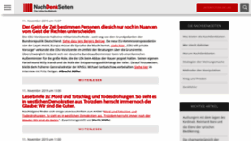 What Nachdenkseite.de website looked like in 2019 (4 years ago)