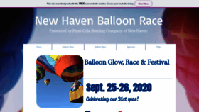 What Newhavenballoonrace.com website looked like in 2019 (4 years ago)
