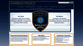 What Normanpd.normanok.gov website looked like in 2019 (4 years ago)