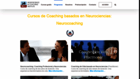What Neurocoaching.us website looked like in 2019 (4 years ago)