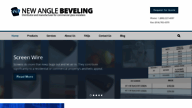 What Newanglebeveling.com website looked like in 2019 (4 years ago)