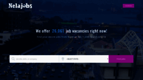 What Nelajobs.com website looked like in 2019 (4 years ago)