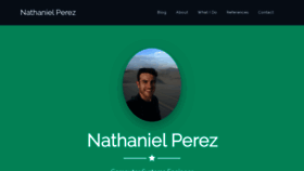 What Nathanielperez.us website looked like in 2019 (4 years ago)