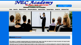 What Necaca.com website looked like in 2019 (4 years ago)