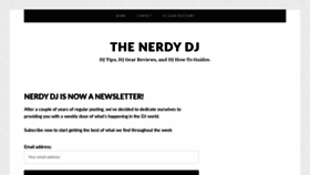 What Nerdydj.com website looked like in 2019 (4 years ago)