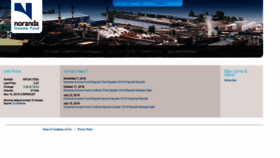 What Norandaincomefund.com website looked like in 2019 (5 years ago)