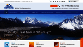 What Nepalmotherhousetreks.com website looked like in 2019 (4 years ago)