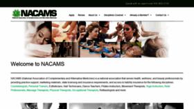 What Nacams.org website looked like in 2019 (4 years ago)