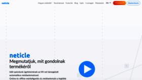 What Neticle.hu website looked like in 2019 (4 years ago)
