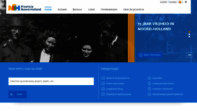 What Noord-holland.nl website looked like in 2019 (4 years ago)