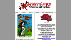What Nomomsense.com website looked like in 2019 (4 years ago)