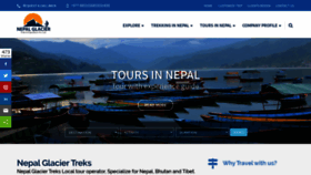 What Nepalglaciertreks.com website looked like in 2019 (4 years ago)