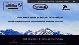 What Norsecode.fr website looked like in 2019 (4 years ago)