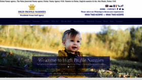 What Nannyagencydubai.com website looked like in 2019 (4 years ago)