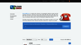 What Nomore0800.com website looked like in 2019 (4 years ago)