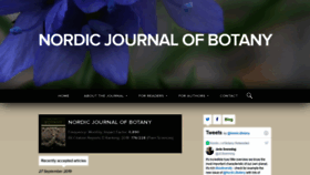 What Nordicjbotany.org website looked like in 2019 (4 years ago)