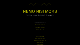What Nemonisimors.com website looked like in 2019 (4 years ago)