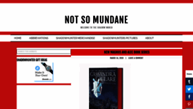 What Notsomundane.com website looked like in 2019 (4 years ago)
