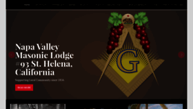 What Napavalleymasonic93.org website looked like in 2019 (4 years ago)