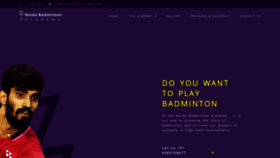 What Noidabadmintonacademy.com website looked like in 2019 (4 years ago)
