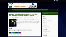 What Naijamarketingpro.com website looked like in 2019 (4 years ago)