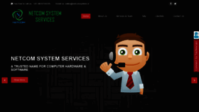 What Netcomsystem.in website looked like in 2019 (4 years ago)