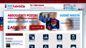 What Nemocnicalevoca.sk website looked like in 2019 (4 years ago)