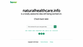 What Naturalhealthcare.info website looked like in 2019 (4 years ago)
