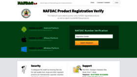 What Nafdacverify.com.ng website looked like in 2019 (4 years ago)